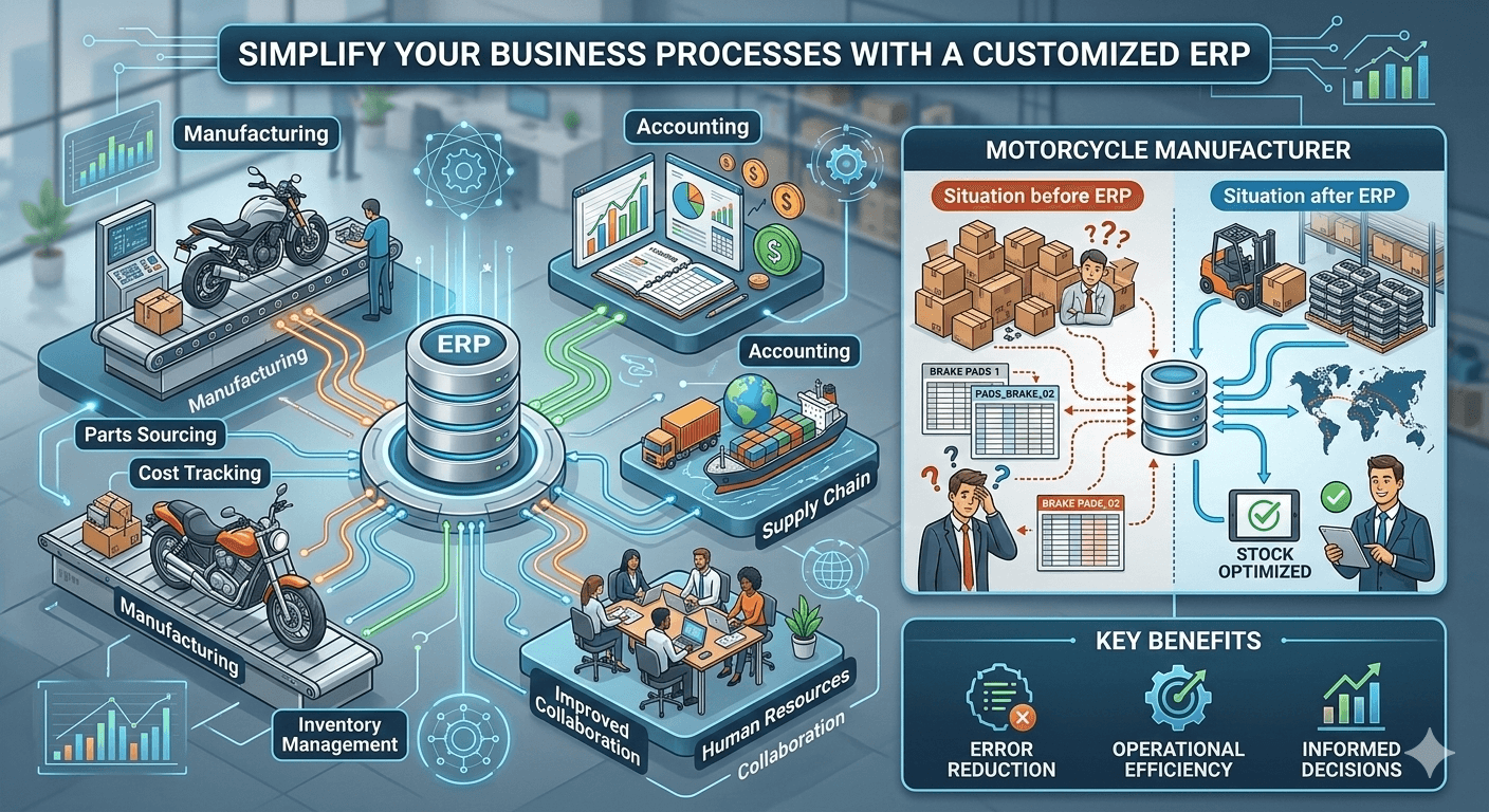 Simplify your processes with a customised ERP!