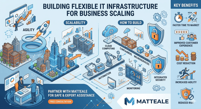 Scalează-ți afacerea fără griji cu o infrastructură IT flexibilă!
